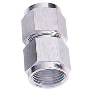 AF131-03S - Straight Female Swivel Coupler -3AN Silver Finish
