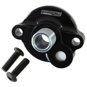 AF64-2185BLK - Spin-On Filter Mount Black Anodised Suit SB/BB Chev & V6 With 15psi Internal Bypass