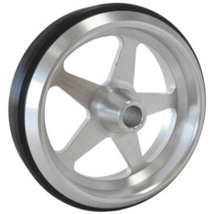 AF64-4359 - Billet Aluminium Wheelie Bar Wheel 3/8inch through bolt Natural Finish