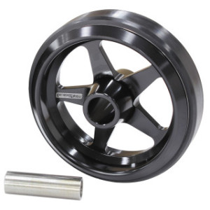 AF64-4360BLK - Billet Aluminium Wheelie Bar Wheel Black Finish