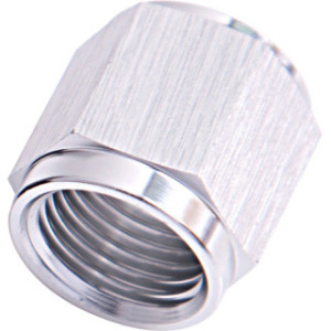 AF818-10S - -10AN Aluminium Tube Nut to 5/8inch Tube Silver Finish Suits Aeroflow Moroso & Russell Tubing