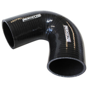 AF9205-150 - Gloss Black 135° Silicone Elbow Hose 1-1/2inch (38mm) ID 3-Ply 45mm Wall Thickness 100mm Leg