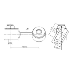 Hiace Fr LH Sway Bar Link