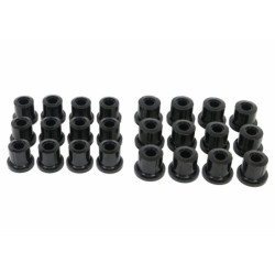 Front and Rear Leaf Spring and Shackle Bush Kit Severe Duty (95 duro/ShA)