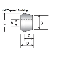 TAPERED SHOCK BUSH 12MM 4B (80 duro/ShA)