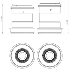 Front Lower Control Arm Inner Bush Kit (80 duro/ShA)