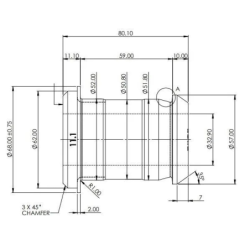 FRONT LOWER-INNER BUSH KIT FOR TOYOTA HIACE H300 (80 duro/ShA)