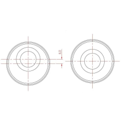 Fr Ctl Arm Lower Rear Kit (80 duro/ShA)