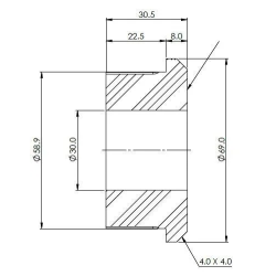 Ranger PX123 Diff Mount Bush Kit - Left Side Lower (80 duro/ShA)