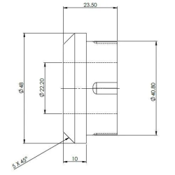 Ranger PX123 Diff Mount Bush Kit - Right Side (80 duro/ShA)