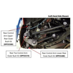 Mazda MX5 ND Rear Control Arm Lower-Rear Outer Bush Kit (80 duro/ShA)