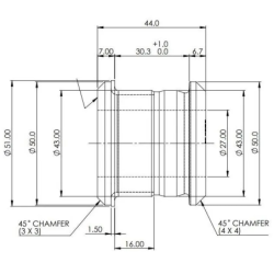 Front Upper Inner Control Arm Bushes (80 duro/ShA)