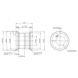 FUCA INNER OFFSET BUSH KIT (80 duro/ShA)