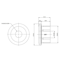 Toyota Hiace 300 Series '19 Rr Spring Rr Eye Bush (80 duro/ShA)