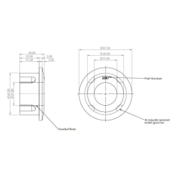 RR LEAF SPRING EYE BUSH KIT (80 duro/ShA)