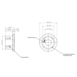 Rr Leaf Spring Bush Kit (80 duro/ShA)