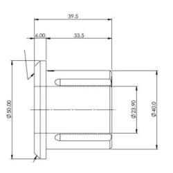 Fiat Ducato/Ram Promaster 250 Rear Leaf Spring Rear Eye Bush Kit (80 duro/ShA)