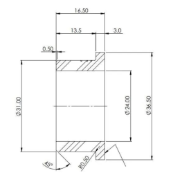 Hiace 200 Steering Rack Bush Kit (80 duro/ShA)