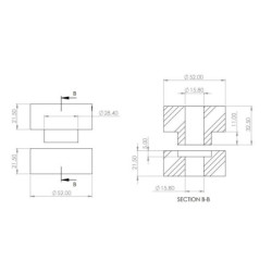 LC300 Rear Shock Absorber Upper Mount Kit (80 duro/ShA)