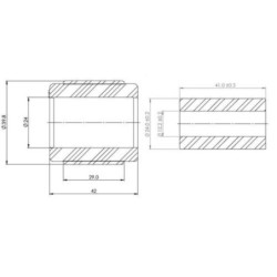 Panhard Rod Bush Kit- Wrangler 2017-on JL (80 duro/ShA)