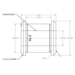 Mazda MX5 ND Rear Control Arm Upper-Rear Outer Bush Kit (80 duro/ShA)