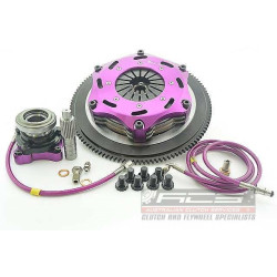 Xtreme Performance - 184mm Rigid Ceramic Twin Plate Clutch Kit Incl Flywheel & CSC 1220Nm