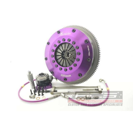 Xtreme Performance - 200mm Sprung Ceramic Twin Plate Clutch Kit Incl Flywheel & CSC 1200Nm