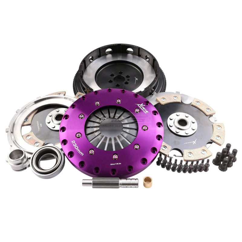 Xtreme Performance - 230mm Rigid Ceramic Twin Plate Clutch Kit Incl Flywheel 1800Nm
