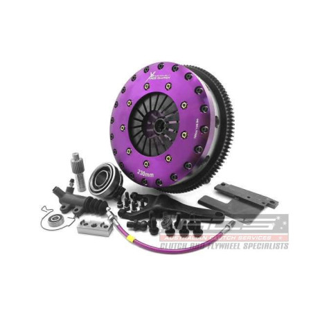Xtreme Performance - 230mm Rigid Ceramic Twin Plate Clutch Kit Incl Flywheel 1800Nm