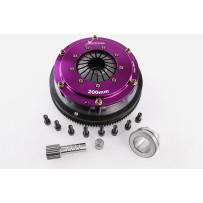 Xtreme Performance - 200mm Rigid Ceramic Twin Plate Clutch Kit Incl Flywheel 1200Nm