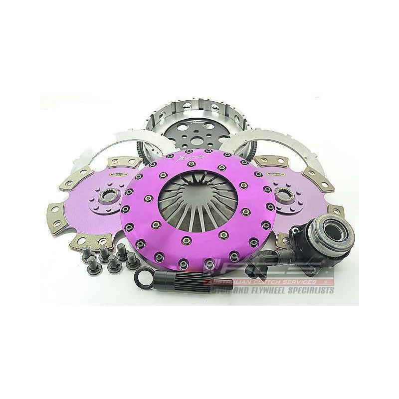 Xtreme Performance - 230mm Rigid Ceramic Twin Plate Clutch Kit Incl Flywheel & CSC 1800Nm