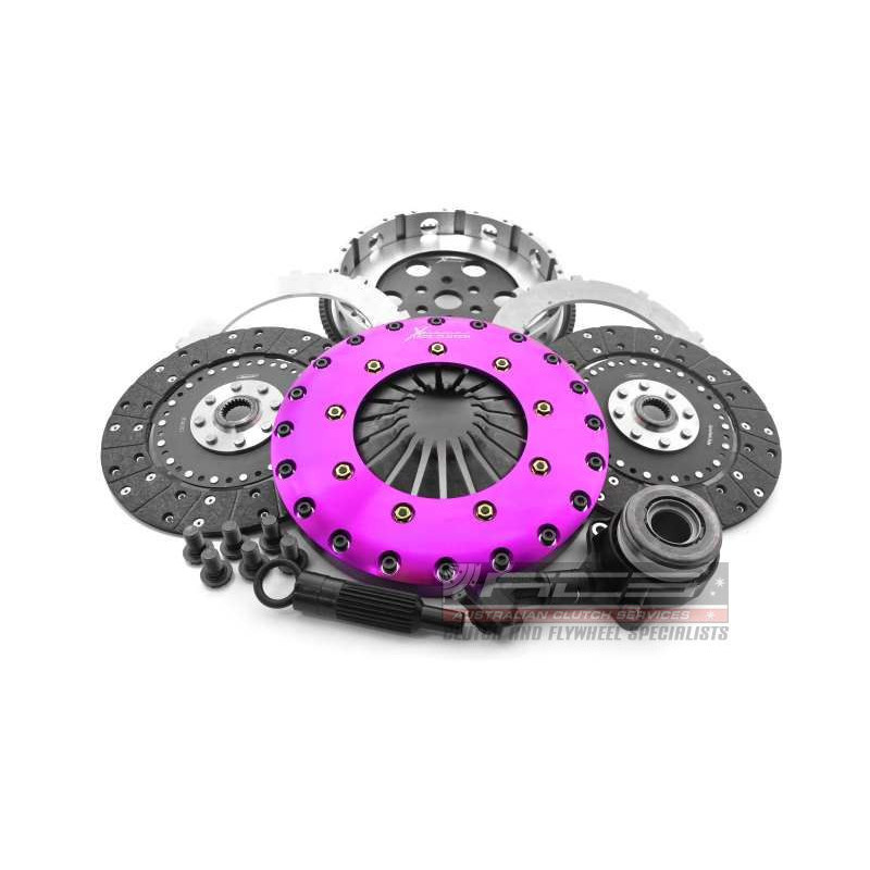 Xtreme Performance - 230mm Organic Twin Plate Clutch Kit Incl Flywheel & CSC 1200Nm