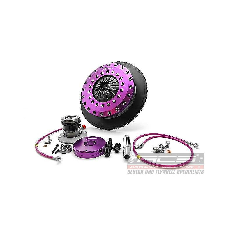 Xtreme Performance - 230mm Organic Twin Plate Clutch Kit Incl Flywheel & CSC 1200Nm