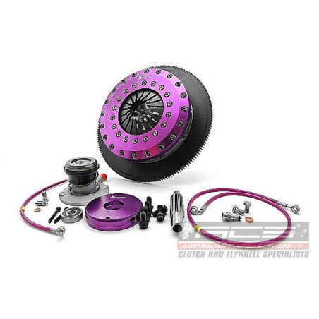 Xtreme Performance - 230mm Organic Twin Plate Clutch Kit Incl Flywheel & CSC 1200Nm