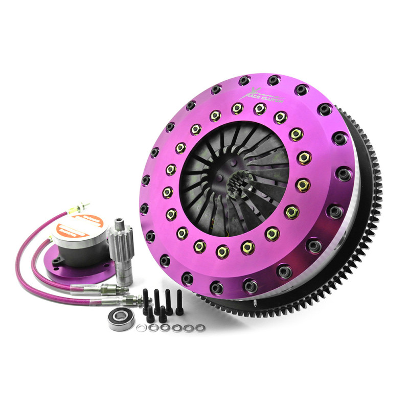 Xtreme Performance - 230mm Organic Twin Plate Clutch Kit Incl Flywheel & CSC 1200Nm
