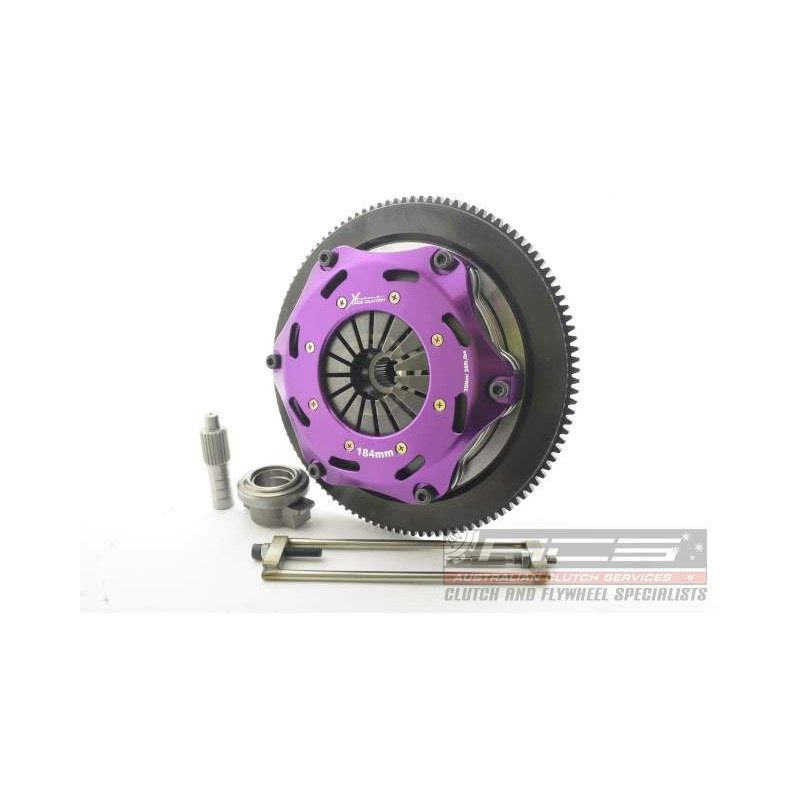 Xtreme Performance - 184mm Sprung Ceramic Twin Plate Clutch Kit Incl Flywheel 1220Nm