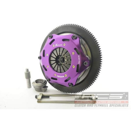 Xtreme Performance - 184mm Sprung Ceramic Twin Plate Clutch Kit Incl Flywheel 1220Nm