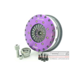 Xtreme Performance - 230mm Rigid Ceramic Twin Plate Clutch Kit Incl Flywheel 1800Nm