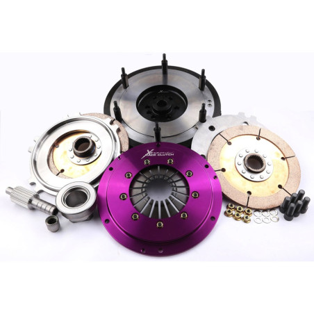 Xtreme Performance - 200mm Rigid Ceramic Twin Plate Clutch Kit Incl Flywheel 1200Nm