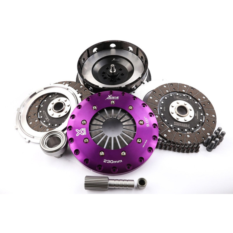 Xtreme Performance - 230mm Organic Twin Plate Clutch Kit Incl Flywheel 1200Nm
