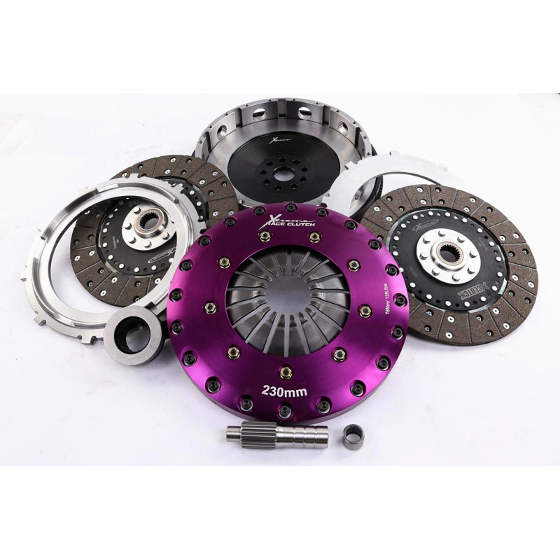 Xtreme Performance - 230mm Organic Twin Plate Clutch Kit Incl Flywheel 1200Nm