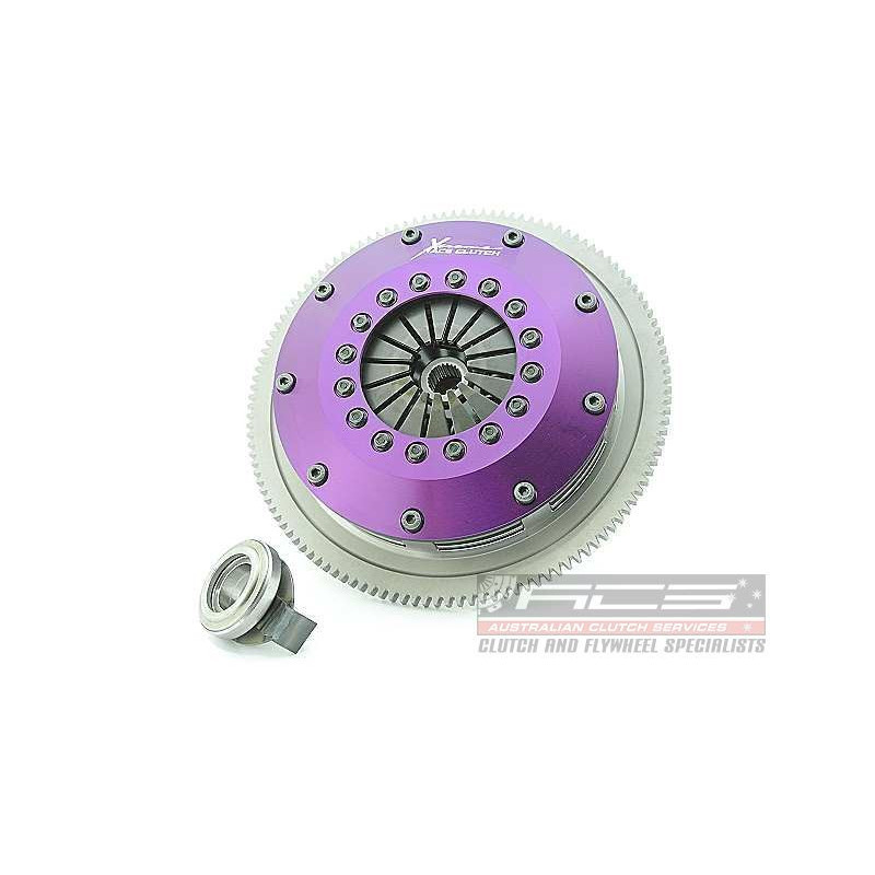 Xtreme Performance - 200mm Rigid Ceramic Twin Plate Clutch Kit Incl Flywheel 1200Nm