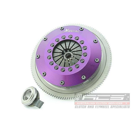 Xtreme Performance - 200mm Rigid Ceramic Twin Plate Clutch Kit Incl Flywheel 1200Nm