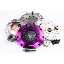 Xtreme Performance - 200mm Rigid Ceramic Twin Plate Clutch Kit Incl Flywheel 1200Nm