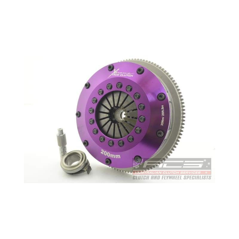 Xtreme Performance - 200mm Sprung Ceramic Twin Plate Clutch Kit Incl Flywheel 1200Nm
