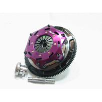 Xtreme Performance - 184mm Rigid Ceramic Twin Plate Clutch Kit Incl Flywheel 1220Nm