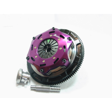 Xtreme Performance - 184mm Rigid Ceramic Twin Plate Clutch Kit Incl Flywheel 1220Nm