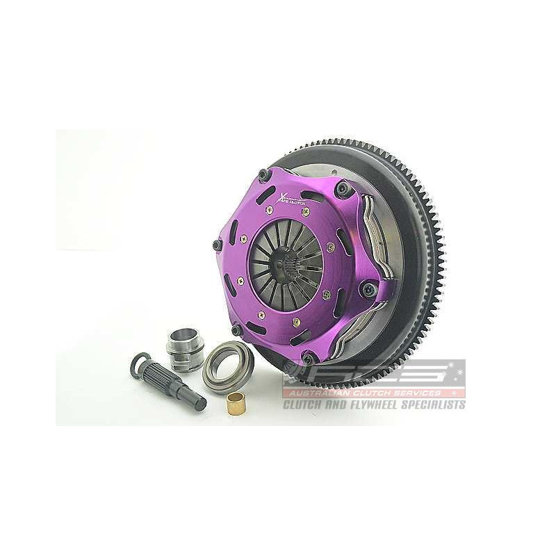 Xtreme Performance - 184mm Rigid Ceramic Twin Plate Clutch Kit Incl Flywheel 1220Nm