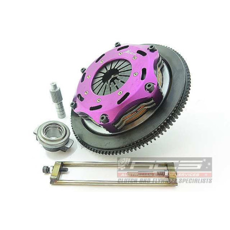 Xtreme Performance - 184mm Rigid Ceramic Twin Plate Clutch Kit Incl Flywheel 1220Nm