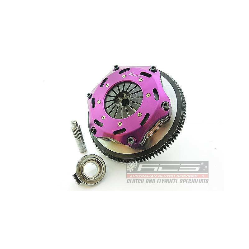 Xtreme Performance - 184mm Rigid Ceramic Twin Plate Clutch Kit Incl Flywheel 1220Nm